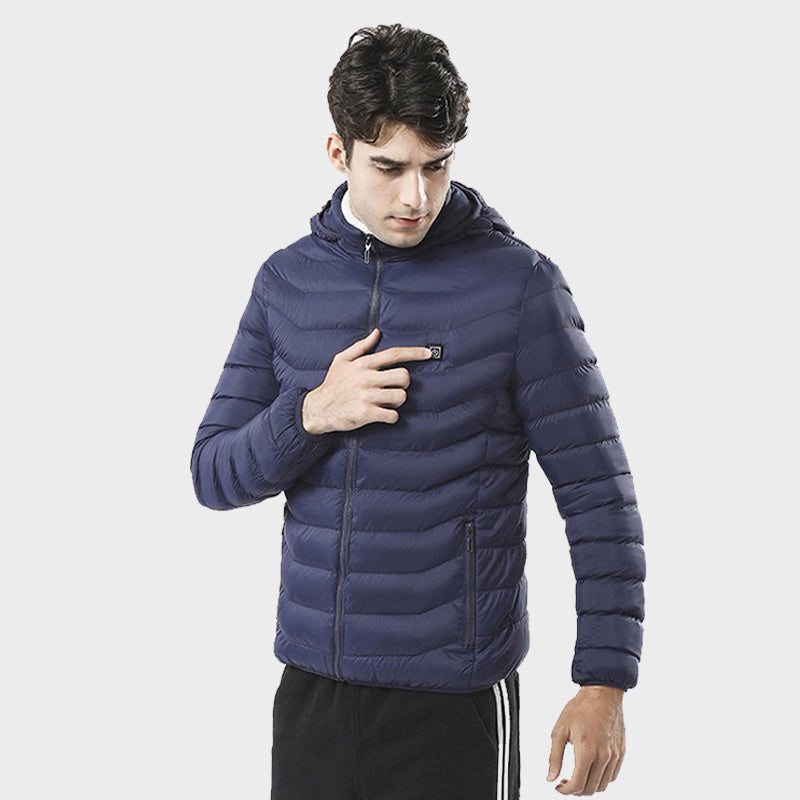 ANTARCTICA GEAR Veste chauffante avec batterie 12 V 16 000 mAh pour homme  et femme Veste d'hiver à capuche zippée(BLACK,S) : : Mode
