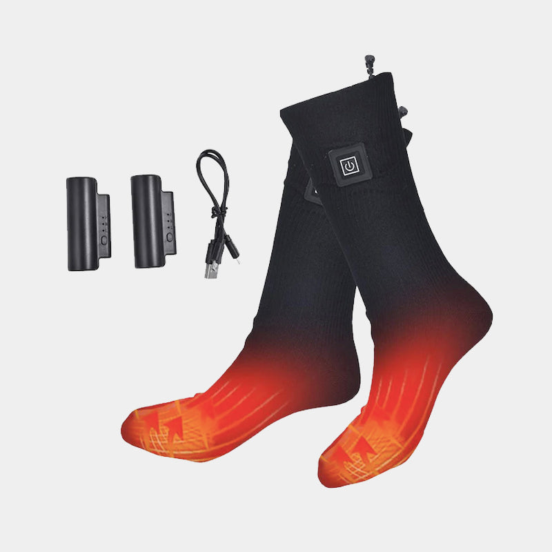 Chaussettes chauffantes électriques à piles et rec – Grandado